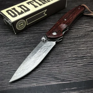 Damascus Steel Pocket Knife