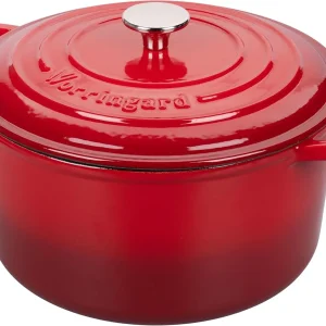 Enameled Cast Iron Dutch Oven Pot with Lid 6 Quart