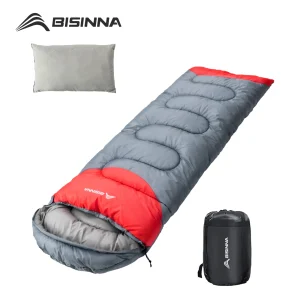 BISINNA 4 Season Camping Sleeping Bag With Pillow Lightweight Waterproof Warm Backpacking Sleeping Bag