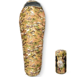 OneTigris Military Camo Mummy Sleeping Bag 0~15C Portable Ultralight Single Sleep Bag For Adult